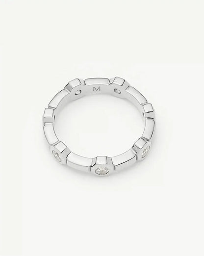 Lucy Williams Stackable Tennis Ring | Silver Plated Rings Missoma