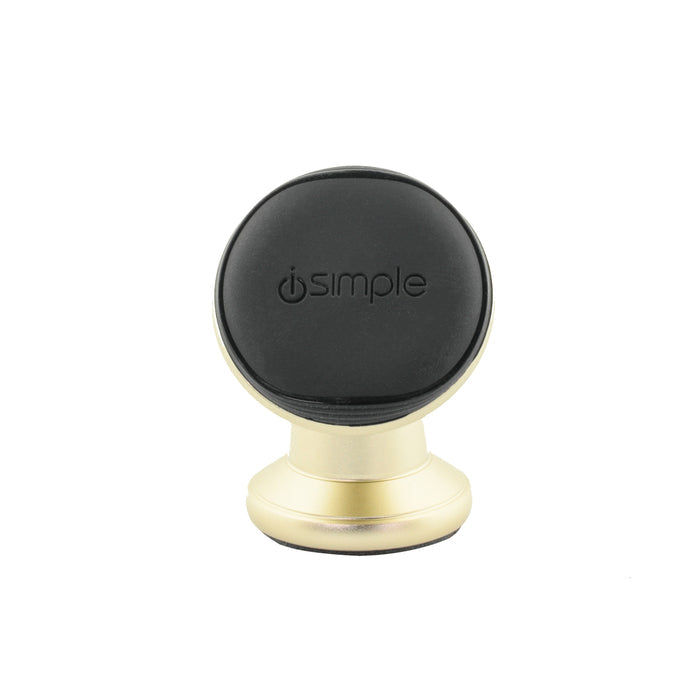 isimple dash car mount metal gold front facing