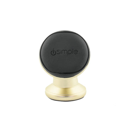 isimple dash car mount metal gold front facing