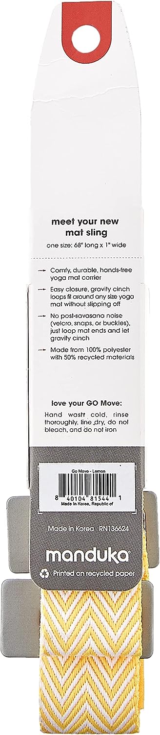 Manduka Go Move Carries Sling Lemon