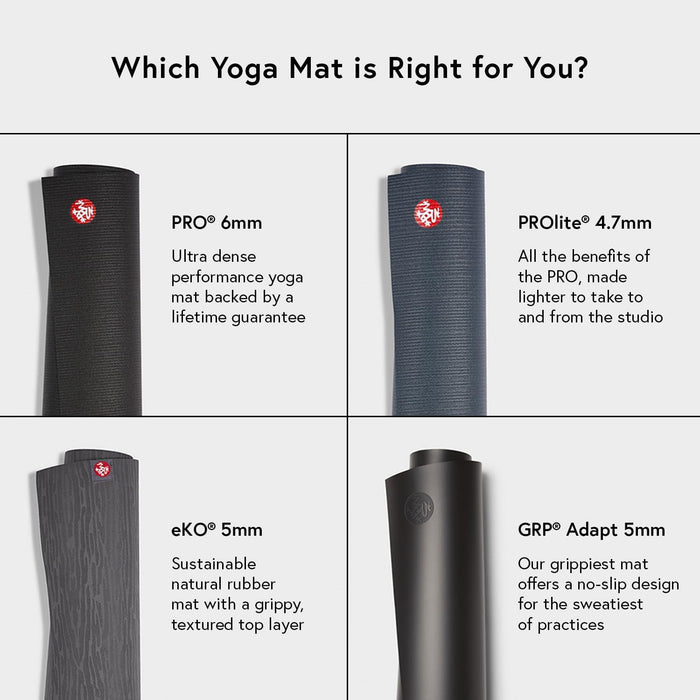 Manduka PRO Yoga And Pilates Mat 71in Black Sage
