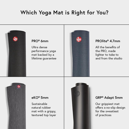 Manduka PRO Yoga And Pilates Mat 71in Black Sage