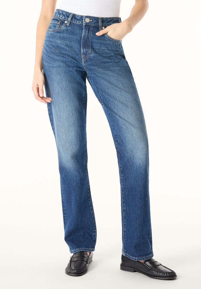 Buffalo Women Jeans Navy Denim Denim Pants Stretch