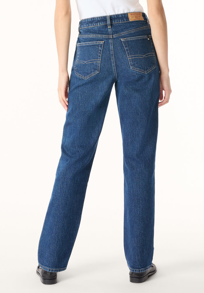 Buffalo Women Jeans Navy Denim Denim Pants Stretch