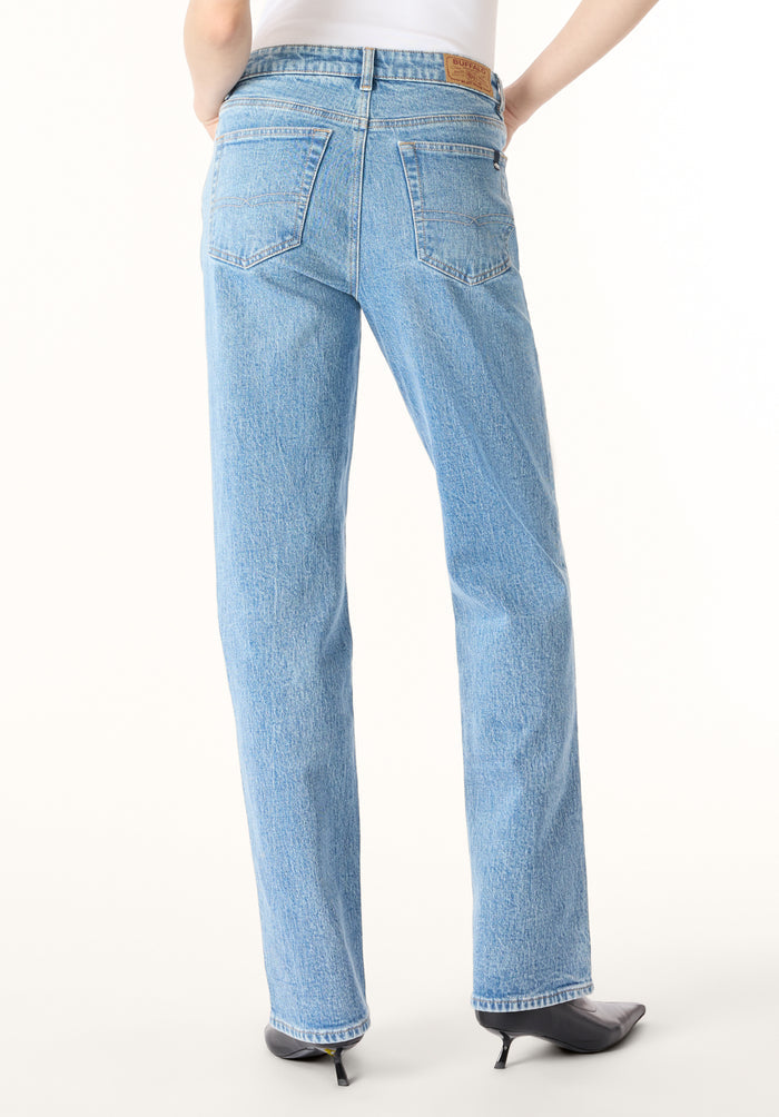Buffalo Women Jeans Navy Denim Denim Pants Stretch