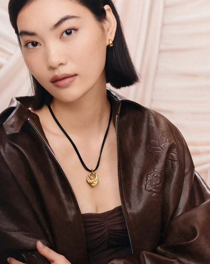 MARKGONG Draped Statement Cord Necklace | 18k Gold Plated Necklaces Missoma