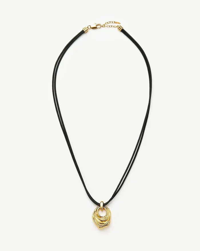 MARKGONG Draped Statement Cord Necklace | 18k Gold Plated Necklaces Missoma