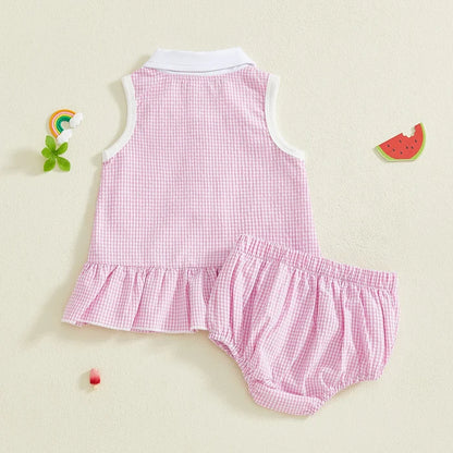 MARLEY Collared Ruffle Outfit