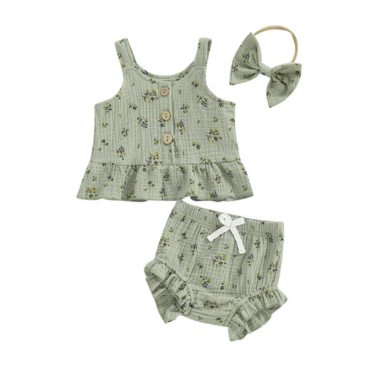 MARLEY Floral Ruffle Outfit