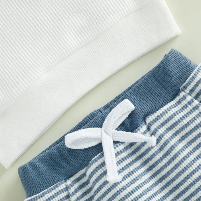 MARLO Striped Waffle Knit Outfit