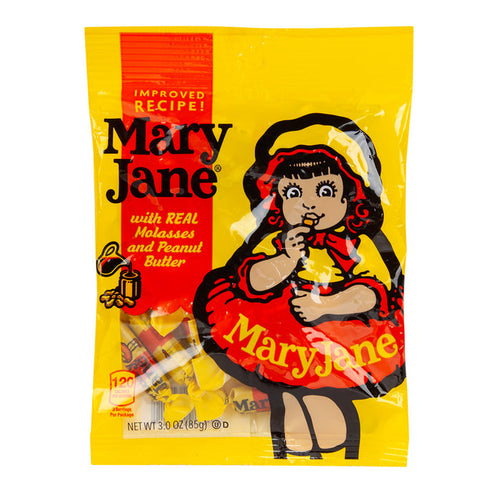 Mary Jane Peanut Butter Candy Peg Bag - 12 Count