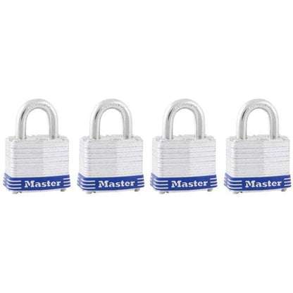 Master Padlock 1-1/2" Keyed Alike (4pk)