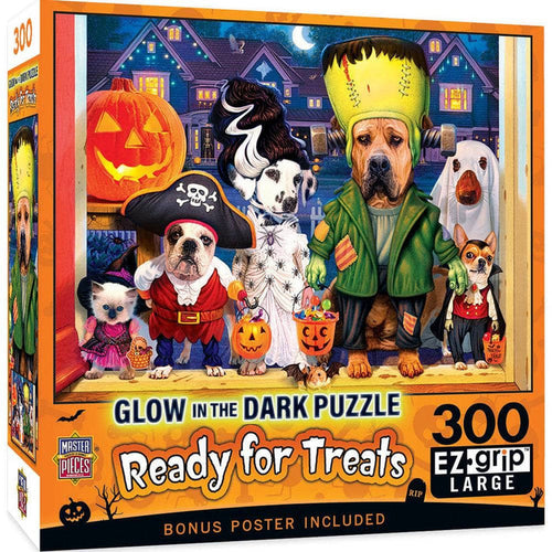 MasterPieces Ready for Treats - 300 Piece EZ Grip Glow in the Dark Jigsaw Puzzle