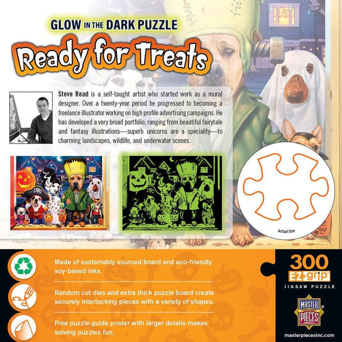 MasterPieces Ready for Treats - 300 Piece EZ Grip Glow in the Dark Jigsaw Puzzle