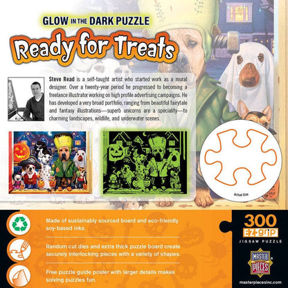 MasterPieces Ready for Treats - 300 Piece EZ Grip Glow in the Dark Jigsaw Puzzle