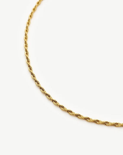 Medium Rope Chain Necklace | 18k Gold Plated Necklaces Missoma
