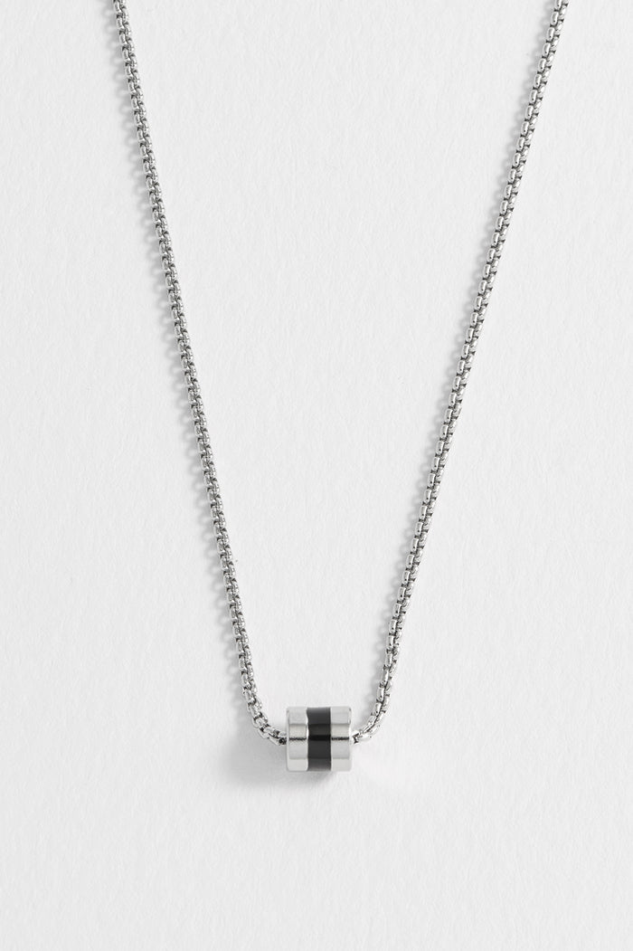 Men's Enamel Bead Necklace