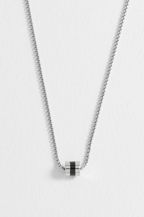 Men's Enamel Bead Necklace