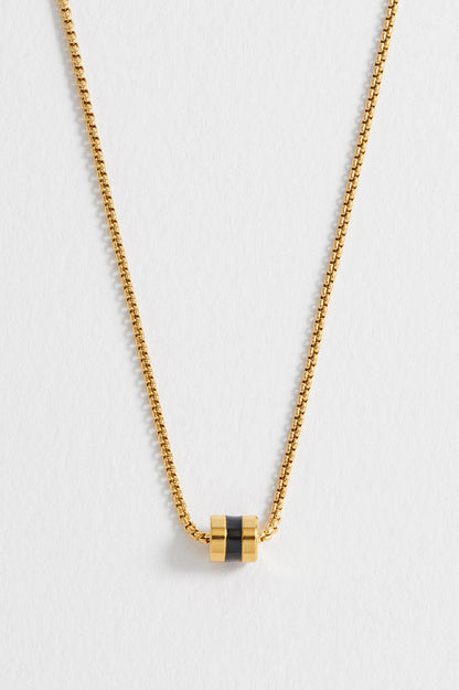 Men's Enamel Bead Necklace