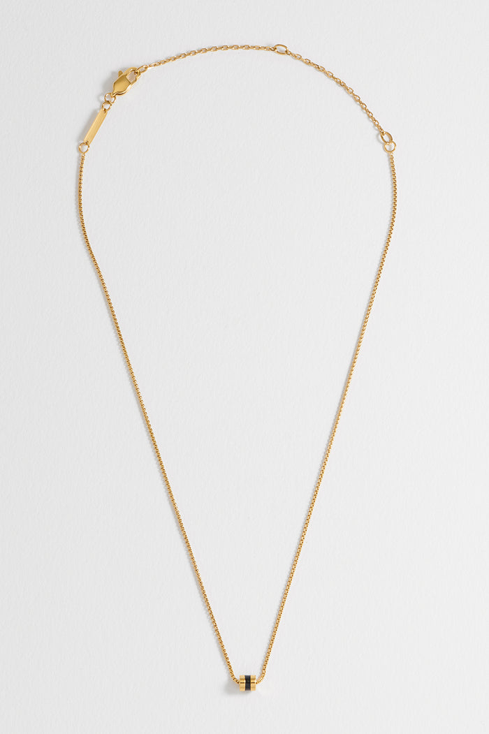 Men's Enamel Bead Necklace