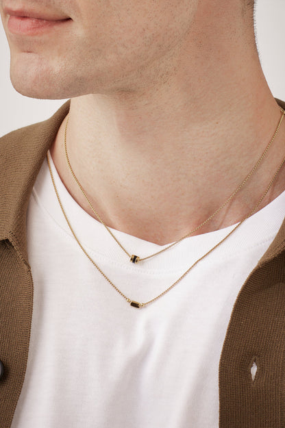 Men's Enamel Bead Necklace