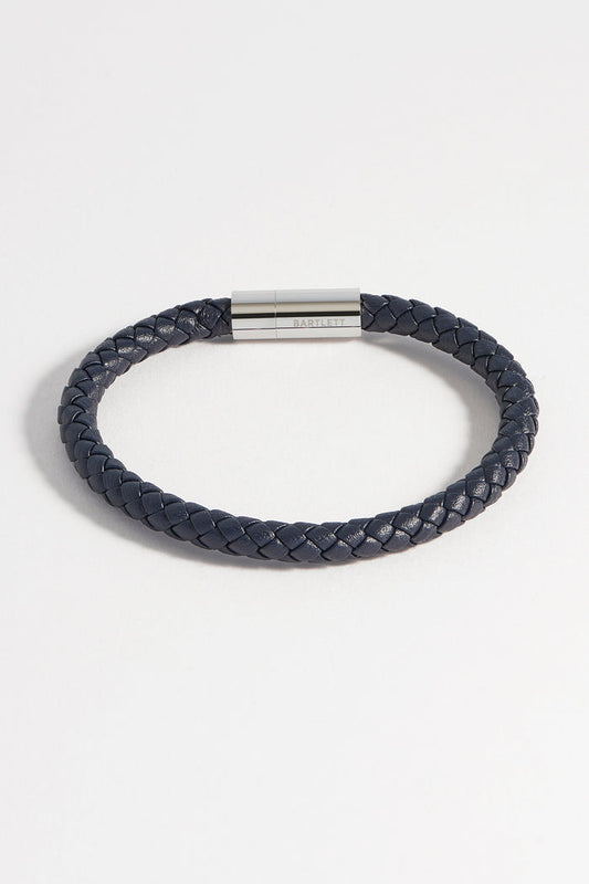 Men's Leather Single Plaited Wrap Bracelet