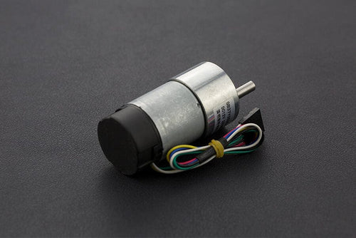 Metal DC Geared Motor w/Encoder - 12V 251RPM 18Kg.cm by DFRobot - The Pi Hut