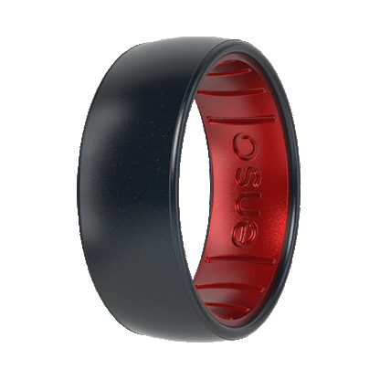 Dualtone Silicone Ring - Black Pearl/Ruby