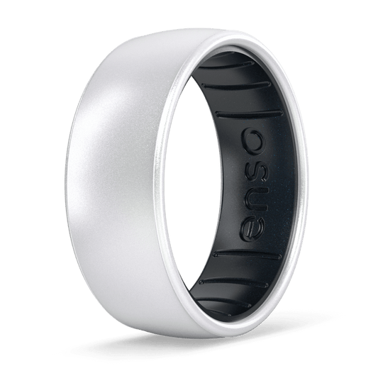 Dualtone Silicone Ring - Pearl/Black Pearl