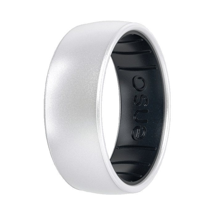 Dualtone Silicone Ring - Pearl/Black Pearl