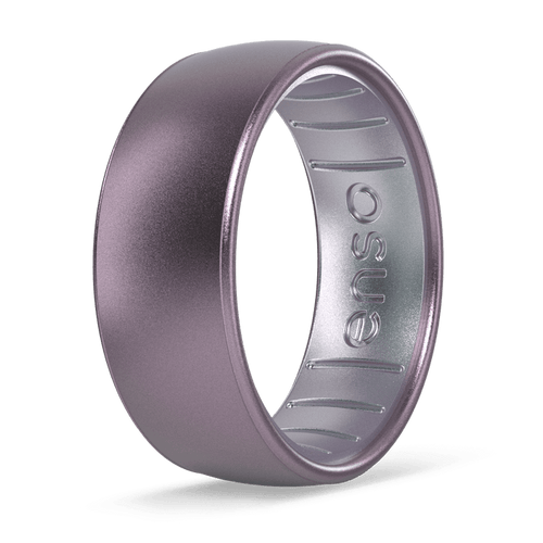 Dualtone Silicone Ring - Soft Plum/Icy Silver