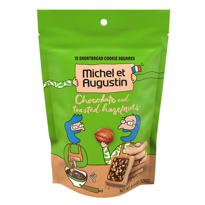Michel Et Augustin With Hazelnut Milk Chocolate 4.4oz Pouch - 6ct