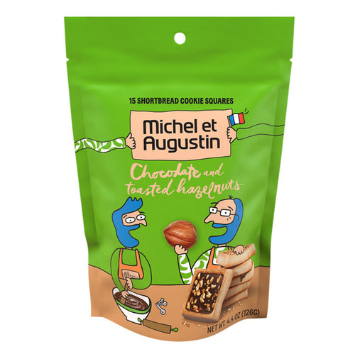 Michel Et Augustin With Hazelnut Milk Chocolate 4.4oz Pouch - 6ct