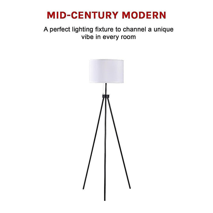 Mid-Century Floor Lamp Modern Tripod Decor Living Room Standing -Home Living Store - -