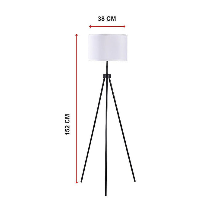 Mid-Century Floor Lamp Modern Tripod Decor Living Room Standing -Home Living Store - -
