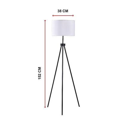Mid-Century Floor Lamp Modern Tripod Decor Living Room Standing -Home Living Store - -