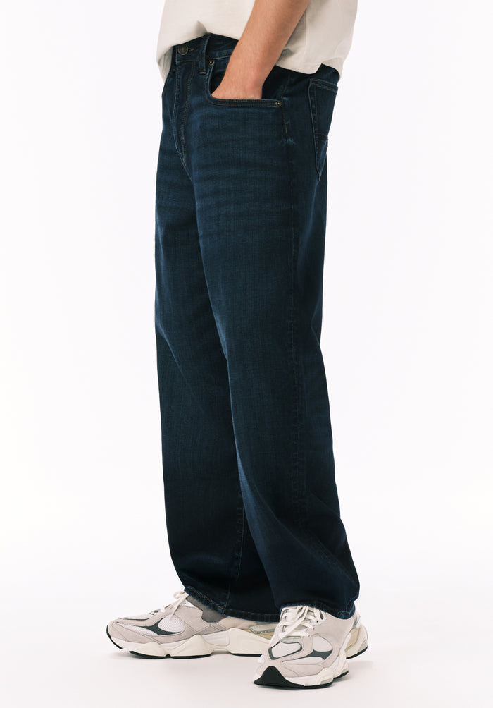Buffalo Men Jeans Navy Denim Denim Pants Stretch