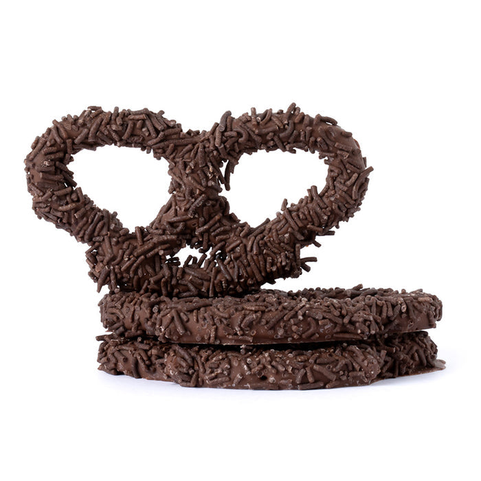 Milk Chocolatey Coated Premier Pretzels With Chocolate Flavor Sprinkles - 3lbs