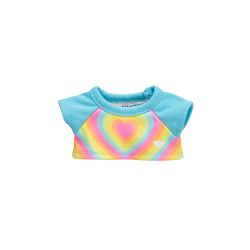Mini Beans Rainbow Heart Tee - Build-A-Bear Workshop Australia