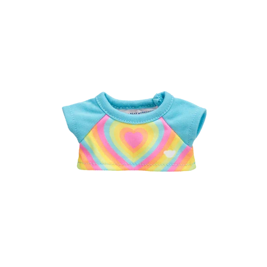 Mini Beans Rainbow Heart Tee - Build-A-Bear Workshop Australia