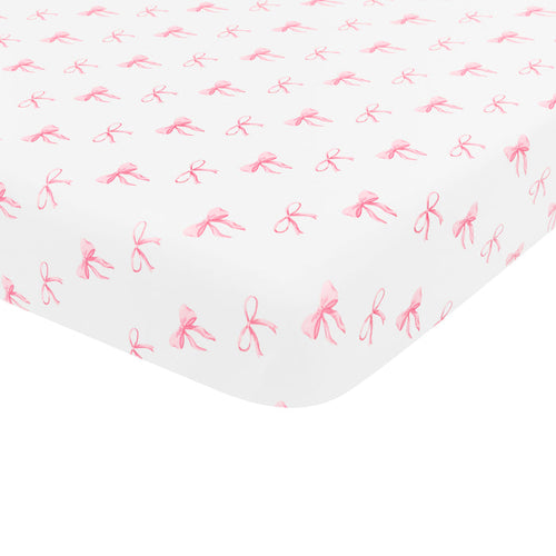 Kyte Bay's Mini Crib Sheet in Bow