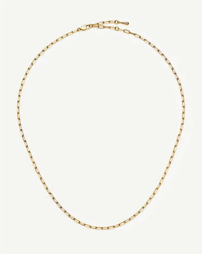 Mini Paperclip Chain Necklace | 18k Gold Plated Necklaces Missoma