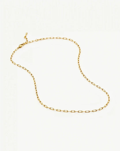 Mini Paperclip Chain Necklace | 18k Gold Plated Necklaces Missoma