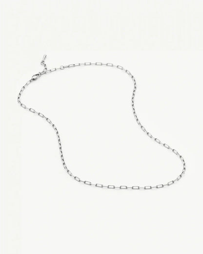 Mini Paperclip Chain Necklace | Platinum Plated Necklaces Missoma