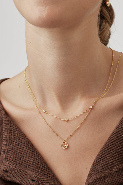 Mini Pearl Flower Necklace