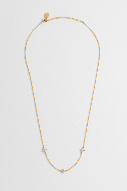 Mini Pearl Flower Necklace