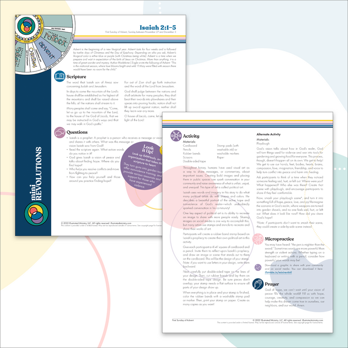 Mini Revolutions Curriculum: November 2022