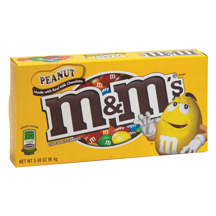 M&M's Peanut Candy Theater Box - 12 Count