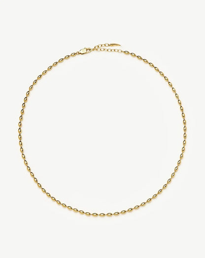 Molten Olive Chain Necklace | 18k Gold Plated Necklaces Missoma