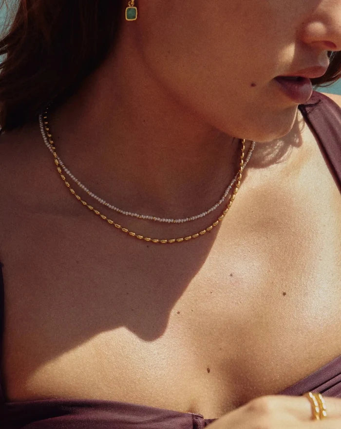Molten Olive Chain Necklace | 18k Gold Plated Necklaces Missoma